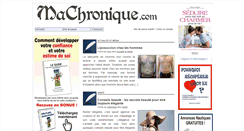 Desktop Screenshot of machronique.com